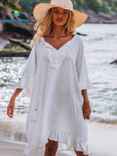 Load image into Gallery viewer, Beachsissi Colorful Knitted Cover Up Bikini Women Swimsuit Lace-up Kimono 2021 Beach Dress Bathing Suit Beachwear Tunic Robe
