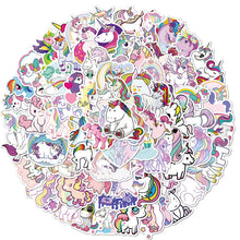 Load image into Gallery viewer, ALSAS 10/50/100Pcs Stickers for Unicorn Cartoon Animal Waterproof for laptops
