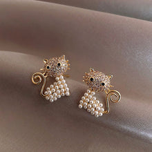 Load image into Gallery viewer, ALSAS Animal Series Earrings Fashion Wild Unicorn Moon Stars Full Zircon Exquisite Earrings For Women
