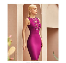 Load image into Gallery viewer, Adyce New Summer Tank Sleeveless Bodycon Bandage Women&#39;s Dress 2021 Sexy Sleeveless Wine Red Celebrity Club Runway Party Dresses
