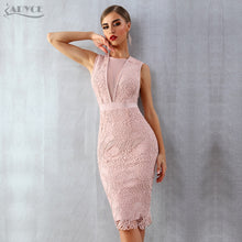 Load image into Gallery viewer, ADYCE 2021 New Summer Women Tank Bandage Dress Sexy Lace Mesh Sleeveless Bodycon Evening Clubwear Celebrity Runway Party Dresses
