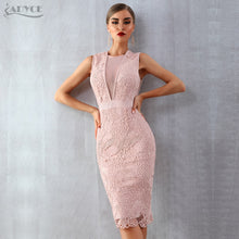 Load image into Gallery viewer, ADYCE 2021 New Summer Women Tank Bandage Dress Sexy Lace Mesh Sleeveless Bodycon Evening Clubwear Celebrity Runway Party Dresses
