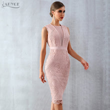 Load image into Gallery viewer, ADYCE 2021 New Summer Women Tank Bandage Dress Sexy Lace Mesh Sleeveless Bodycon Evening Clubwear Celebrity Runway Party Dresses
