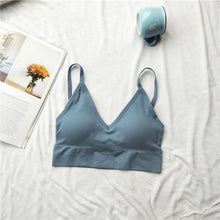 Load image into Gallery viewer, 2020 Summer Cool Women Sexy Solid Color Cami Tank Top Bustier Bra Vest Crop Top Bralette Blouse Singlet Girls Fashion Tee Tops
