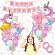 Load image into Gallery viewer, ALSAS Unicorn Theme Party Balloons
