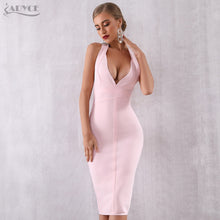 Load image into Gallery viewer, Adyce Sexy 2021 New Summer Bandage Dress Women Vestido Bodycon Lace Spaghetti Strap Club Dress Midi Celebrity Runway Party Dress
