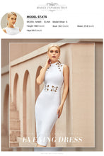 Load image into Gallery viewer, ADYCE 2021 New Summer Women White Bodycon Bandage Dress Sexy Tank Backless Hollow Out Celebrity Runway Club Party Dress Vestidos
