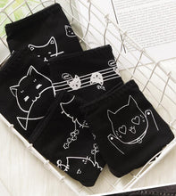 Load image into Gallery viewer, 3PCS/Set Cartoon Cat Fish Briefs Cotton Underwear
