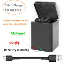 Load image into Gallery viewer, Battery Charger Smart Charger USB Charging Box Station for DJI Ryze Tello Drone Battery Charging Hub Outdoor Charger Accessory
