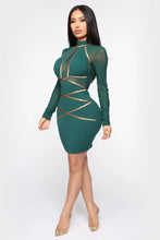 Load image into Gallery viewer, Bandage Dress Women 2021 New Winter Long Sleeve Lace Sexy Hollow Out Club Mini Celebrity Evening Runway Party Dresses
