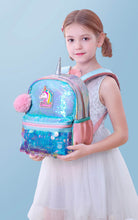 Load image into Gallery viewer, ALSAS  Backpack for Girls Pre-School Bag for Kindergarten Elementary - Reversible Sequin,Unicorn
