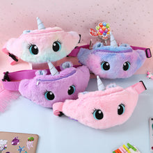 Load image into Gallery viewer, ALSAS Fanny Pack Cute Unicorn  Plush Toys Belt
