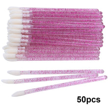 Load image into Gallery viewer, 50pcs Diposable Lip Brush Makeup Mascara Wands
