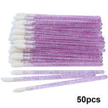 Load image into Gallery viewer, 50pcs Diposable Lip Brush Makeup Mascara Wands
