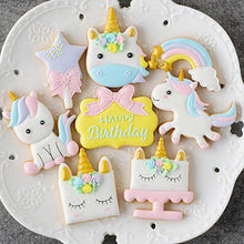 Load image into Gallery viewer, ALSAS 6Pcs/box Unicorn Cookie Cutters Plastic
