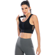 Load image into Gallery viewer, 2021 Women Yoga Women Back Hollow Sports Bra Fitness Running Shock-proof Non-steel Ring Beautiful Back Underwear y2k clothes
