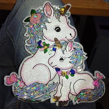 Load image into Gallery viewer, ALSAS Unicorn Patch Sequins Patches On Clothes
