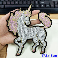 Load image into Gallery viewer, ALSAS Unicorn Patch Sequins Patches On Clothes
