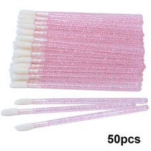 Load image into Gallery viewer, 50pcs Diposable Lip Brush Makeup Mascara Wands
