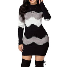 Load image into Gallery viewer, Bodycon Warm Mini Sweater Dress
