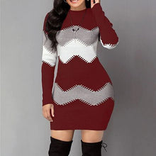 Load image into Gallery viewer, Bodycon Warm Mini Sweater Dress
