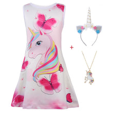 Load image into Gallery viewer, ALSAS NEW UNICORN DRESS 4 5 6 7 8 9 10 years
