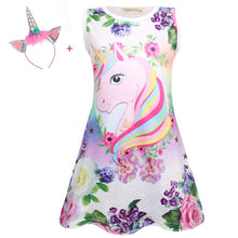 Load image into Gallery viewer, ALSAS NEW UNICORN DRESS 4 5 6 7 8 9 10 years
