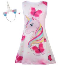 Load image into Gallery viewer, ALSAS NEW UNICORN DRESS 4 5 6 7 8 9 10 years
