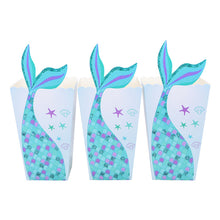 Load image into Gallery viewer, ALSAS 10pcs/Set Mermaid Tail Unicorn Paper Gift Box
