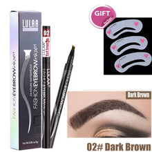 Load image into Gallery viewer, 5-Color Four-Pronged Eyebrow Pencil Eyebrow Brush Split Liquid Waterproof
