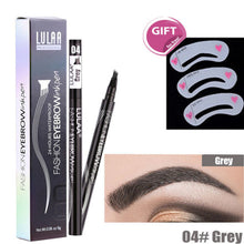 Load image into Gallery viewer, 5-Color Four-Pronged Eyebrow Pencil Eyebrow Brush Split Liquid Waterproof
