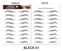 Load image into Gallery viewer, 4D Hair Like Eyebrows Stickers Makeup Waterproof Eyebrow Tattoo Sticker
