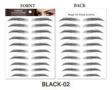 Load image into Gallery viewer, 4D Hair Like Eyebrows Stickers Makeup Waterproof Eyebrow Tattoo Sticker
