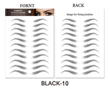 Load image into Gallery viewer, 4D Hair Like Eyebrows Stickers Makeup Waterproof Eyebrow Tattoo Sticker
