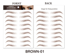 Load image into Gallery viewer, 4D Hair Like Eyebrows Stickers Makeup Waterproof Eyebrow Tattoo Sticker
