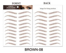 Load image into Gallery viewer, 4D Hair Like Eyebrows Stickers Makeup Waterproof Eyebrow Tattoo Sticker
