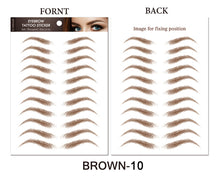 Load image into Gallery viewer, 4D Hair Like Eyebrows Stickers Makeup Waterproof Eyebrow Tattoo Sticker
