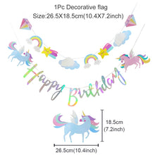 Load image into Gallery viewer, ALSAS Unicorn Birthday Party Decoration
