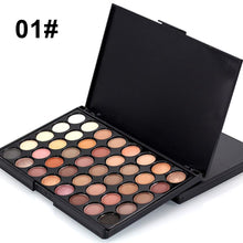 Load image into Gallery viewer, 40 Colors Eye Shadow Plate Makeup Matte Luminous Eyeshadow Waterproof Sweatproof Matte Shimmer
