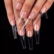 Load image into Gallery viewer, 600Pcs Transparent Stiletto Fake Nail Tips Acrylic Ballerina Nail Tips Long Shape
