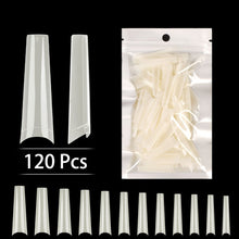 Load image into Gallery viewer, 600Pcs Transparent Stiletto Fake Nail Tips Acrylic Ballerina Nail Tips Long Shape
