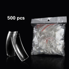 Load image into Gallery viewer, 600Pcs Transparent Stiletto Fake Nail Tips Acrylic Ballerina Nail Tips Long Shape
