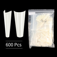 Load image into Gallery viewer, 600Pcs Transparent Stiletto Fake Nail Tips Acrylic Ballerina Nail Tips Long Shape
