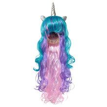 Load image into Gallery viewer, ALSAS Unicorn Dress with Long Tail + Wings Wig Hairband
