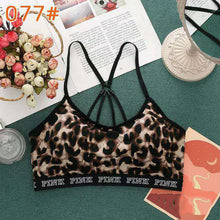 Load image into Gallery viewer, 2022 Lingerie Leopard Print Bras for Women Sexy Underwear Feminina Wire Free Push Up Bralette Lady Bra Tube Crop Tops Brassiere
