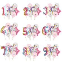 Load image into Gallery viewer, ALSAAS Unicorn Theme Party Balloons Birthday Decoration
