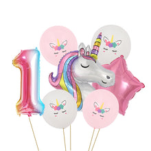 Load image into Gallery viewer, ALSAAS Unicorn Theme Party Balloons Birthday Decoration
