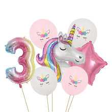 Load image into Gallery viewer, ALSAAS Unicorn Theme Party Balloons Birthday Decoration
