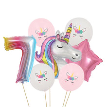 Load image into Gallery viewer, ALSAAS Unicorn Theme Party Balloons Birthday Decoration
