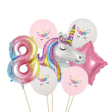 Load image into Gallery viewer, ALSAAS Unicorn Theme Party Balloons Birthday Decoration
